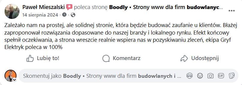Polecenie Boodly — Paweł Mieszalski